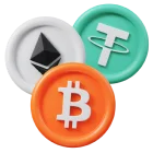 Alle kryptovalutaer støttes på Rocket Bingo Online Casino